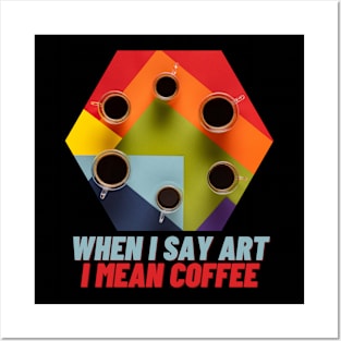 Coffee Art Espresso Tasse lustig Posters and Art